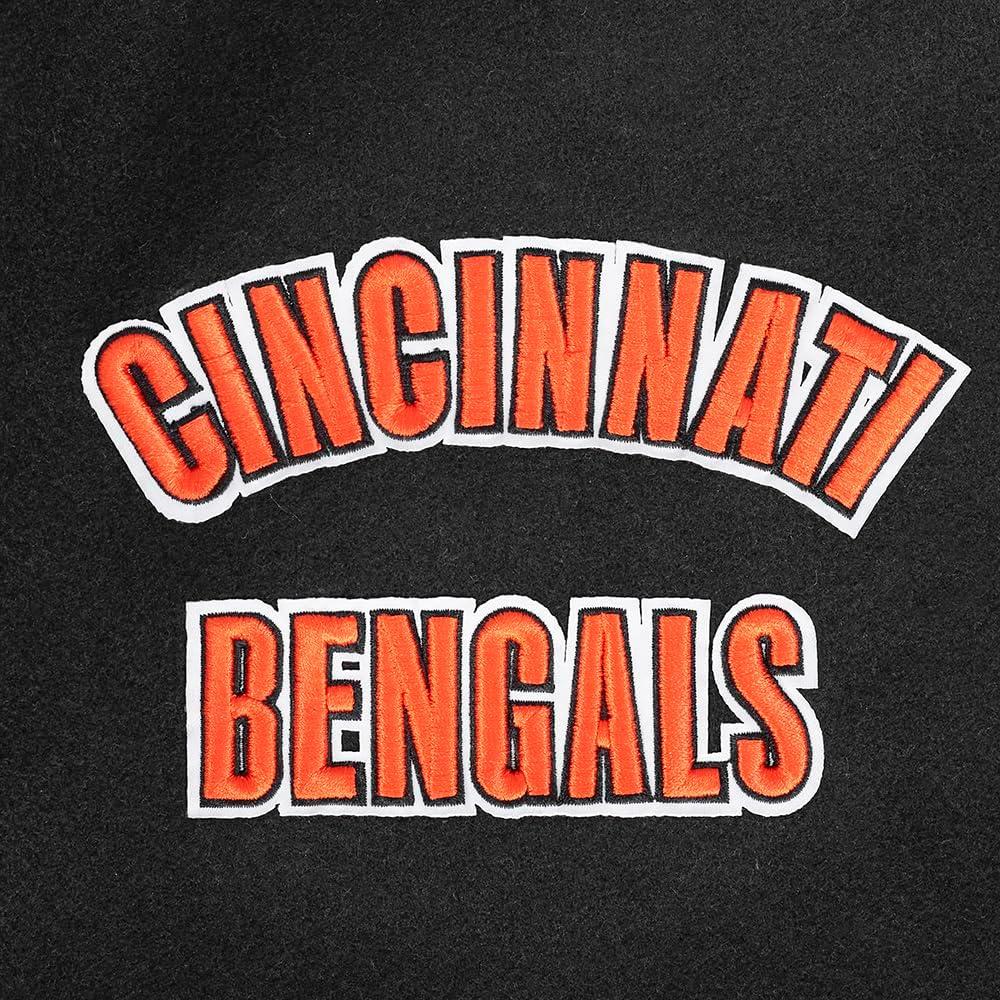 image:imagePro Standard Mens NFL Retro Classics Varsity JacketBlackOrange