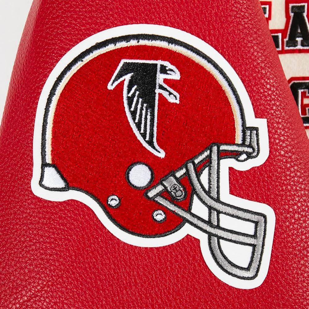 image:imagePro Standard Mens NFL Retro Classics Varsity JacketEggshell Red