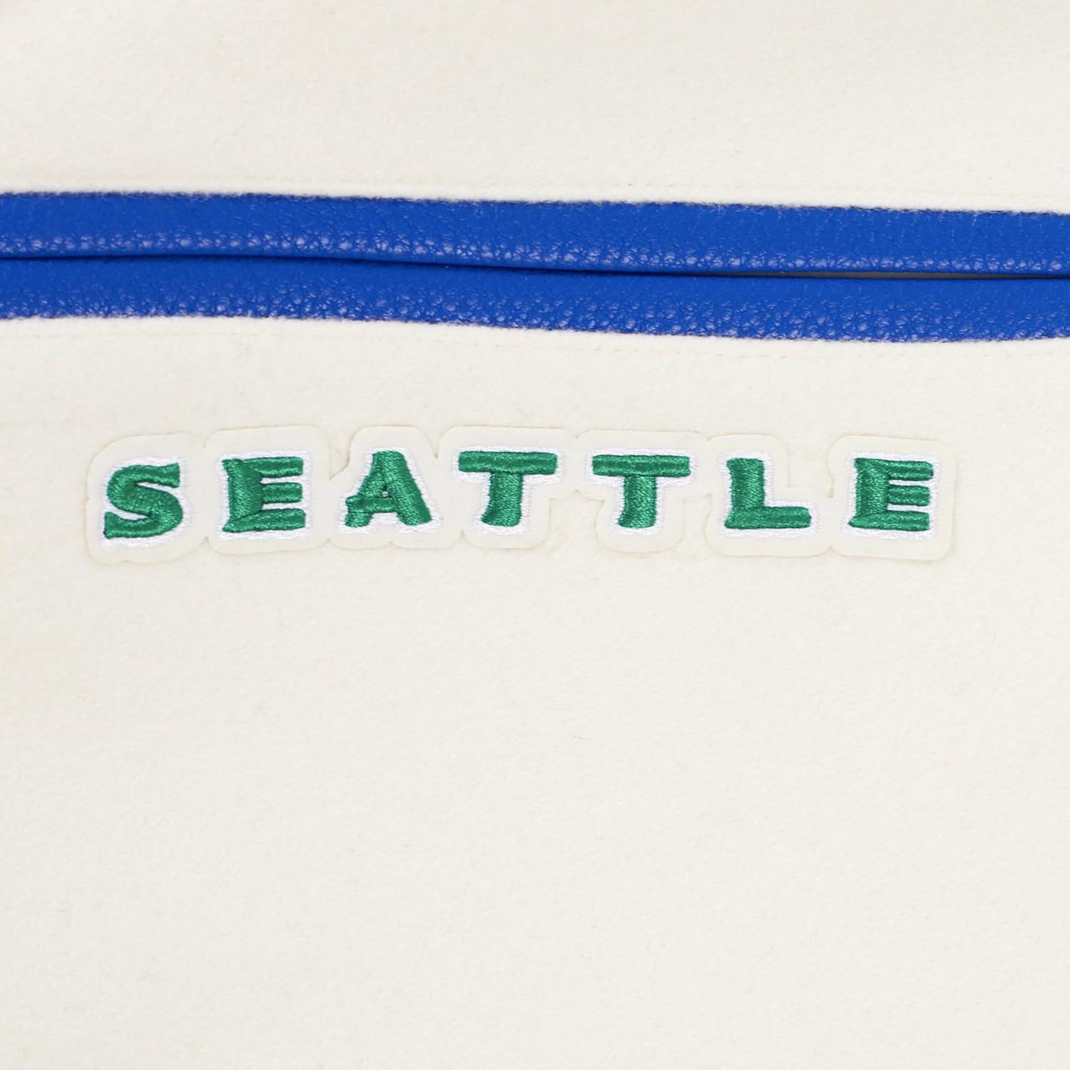 image:imagePro Standard Mens NFL Retro Classics Varsity JacketEggshellRoyal Blue