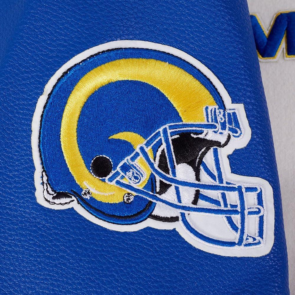 image:imagePro Standard Mens NFL Retro Classics Varsity JacketEggshellRoyal Blue