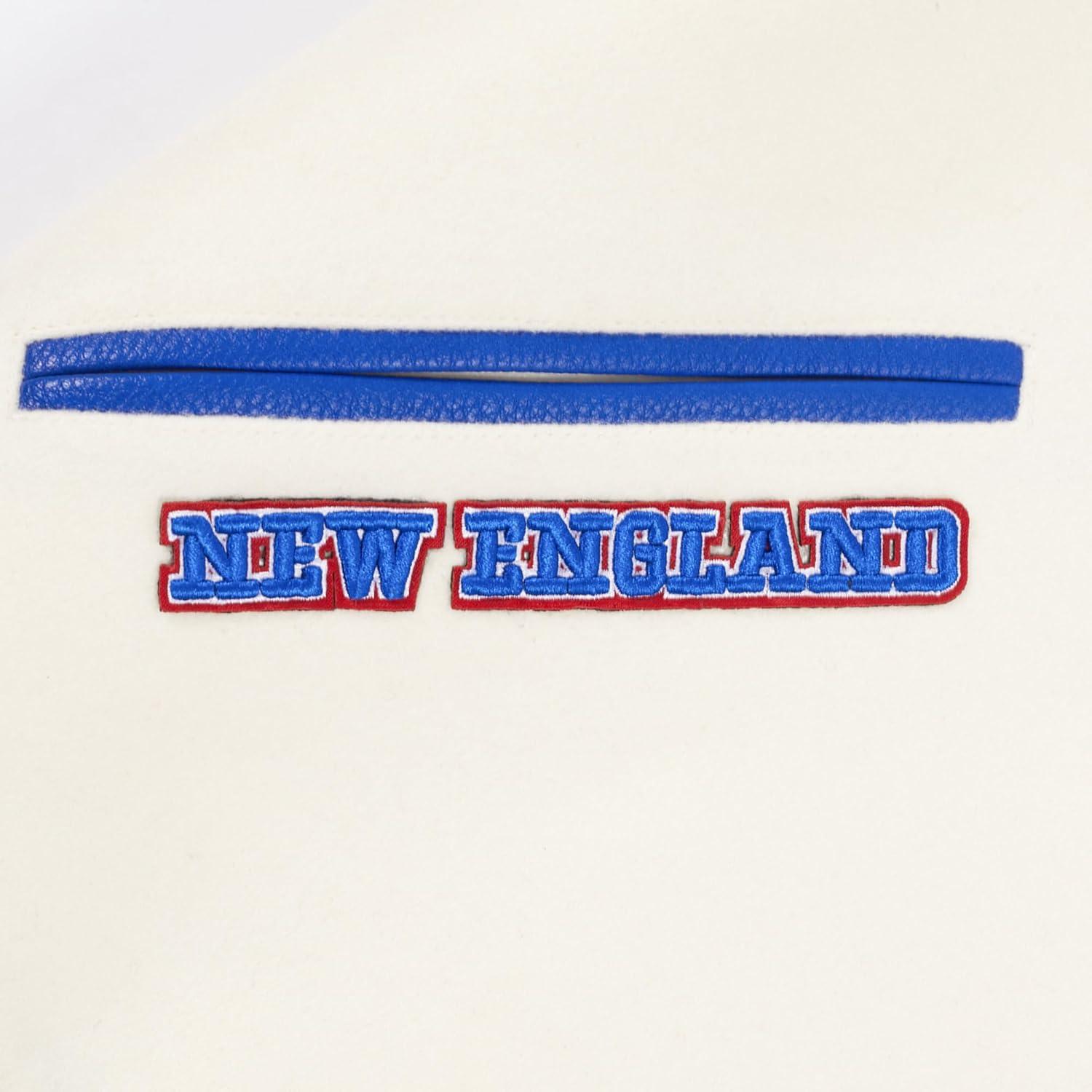 image:imagePro Standard Mens NFL Retro Classics Varsity JacketEggshellRoyal Blue