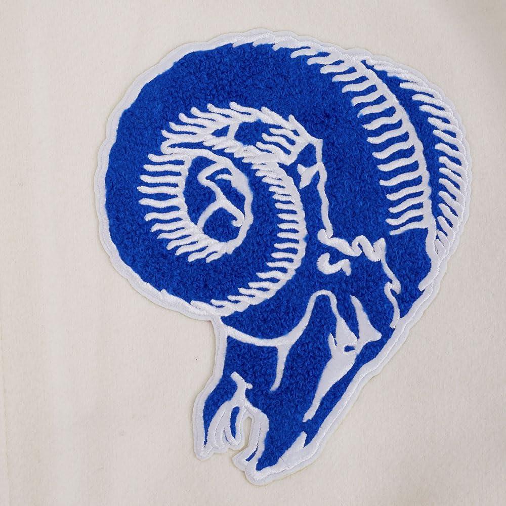 image:imagePro Standard Mens NFL Retro Classics Varsity JacketEggshellRoyal Blue