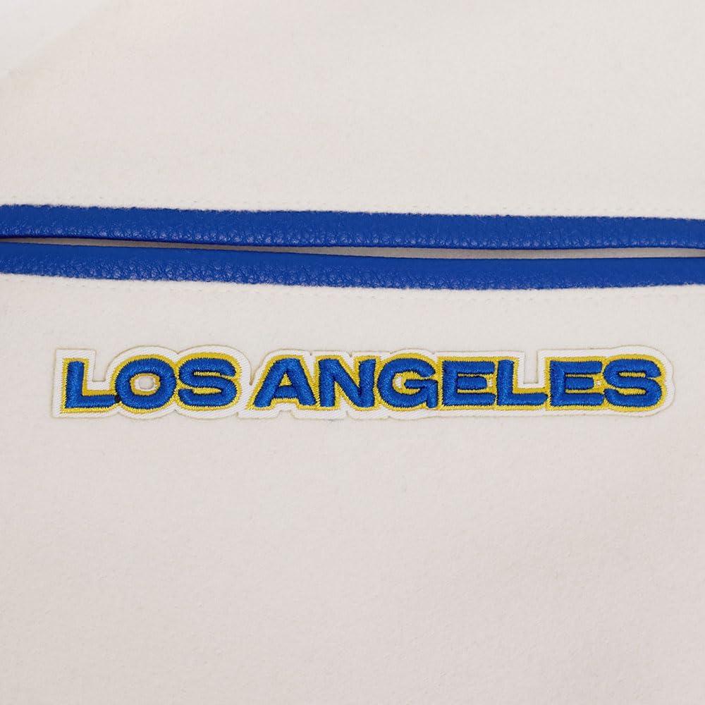 image:imagePro Standard Mens NFL Retro Classics Varsity JacketEggshellRoyal Blue