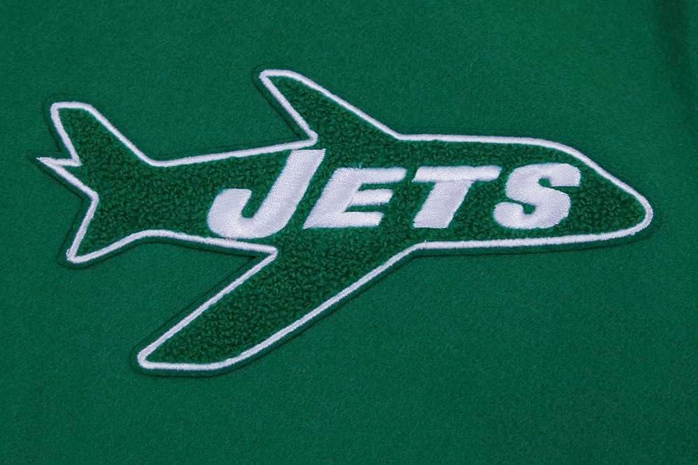 image:imagePro Standard Mens NFL Retro Classics Varsity JacketKelly Green White