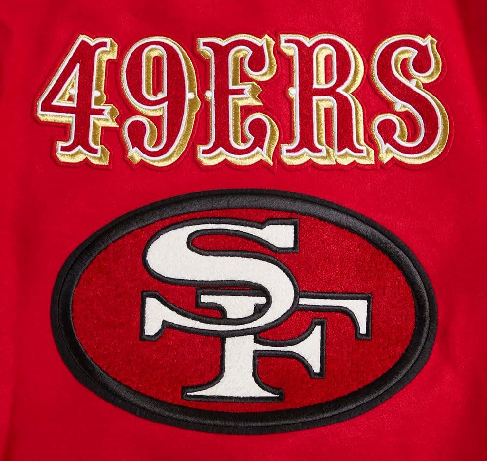 image:imagePro Standard Mens NFL Retro Classics Varsity JacketRedBlack
