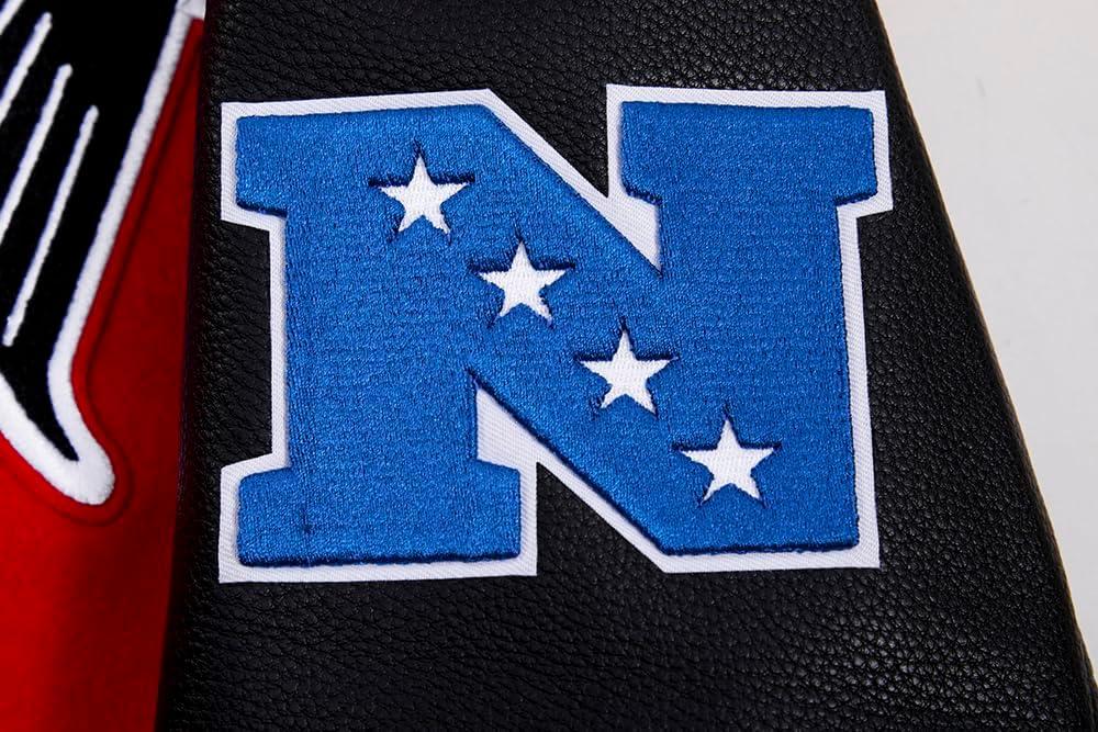 image:imagePro Standard Mens NFL Retro Classics Varsity JacketRedBlack