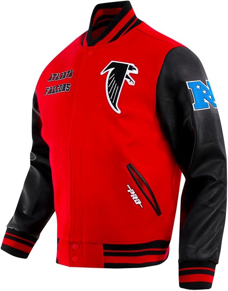image:imagePro Standard Mens NFL Retro Classics Varsity JacketRedBlack