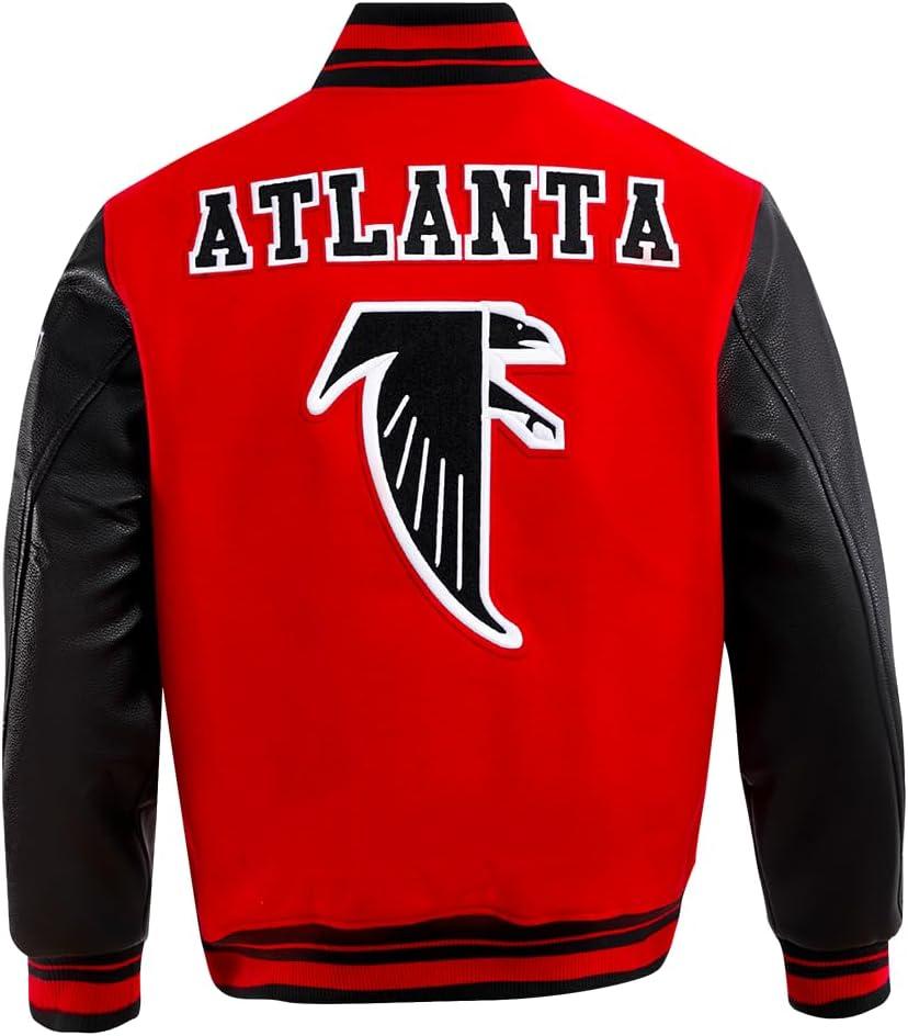 image:imagePro Standard Mens NFL Retro Classics Varsity JacketRedBlack