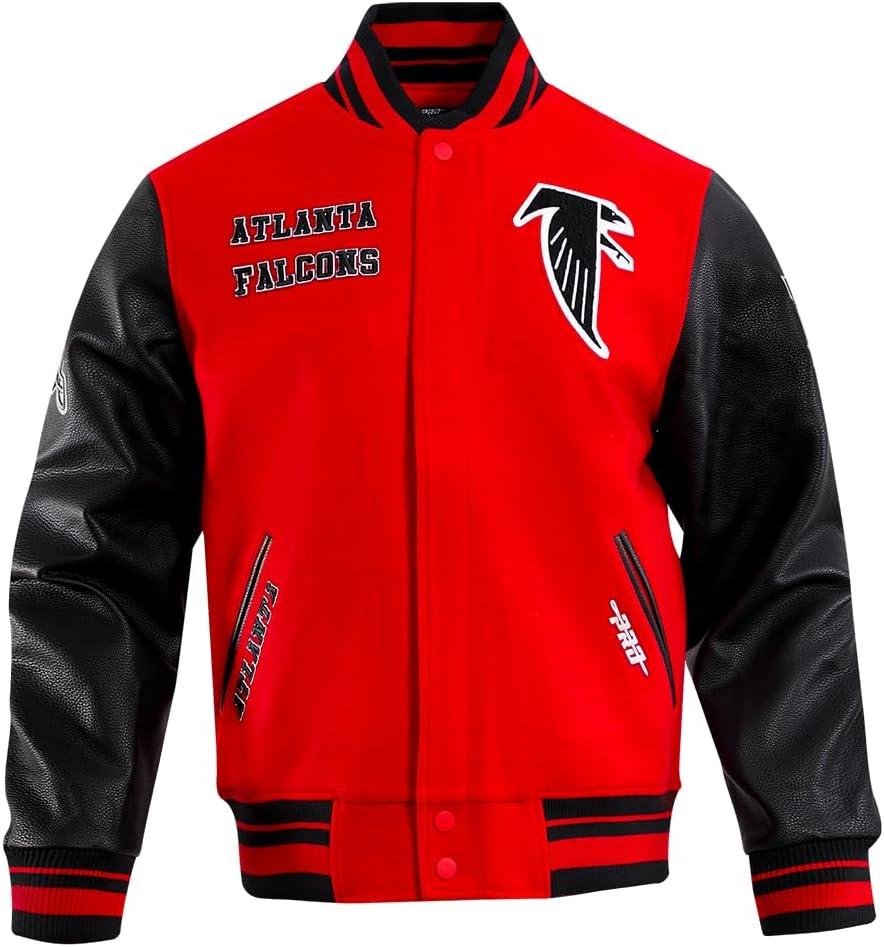 image:imagePro Standard Mens NFL Retro Classics Varsity JacketRedBlack