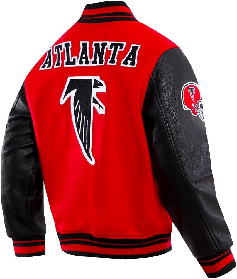 image:imagePro Standard Mens NFL Retro Classics Varsity JacketRedBlack