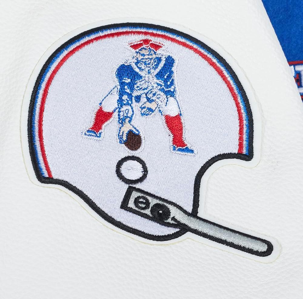 image:imagePro Standard Mens NFL Retro Classics Varsity JacketRoyal BlueRed