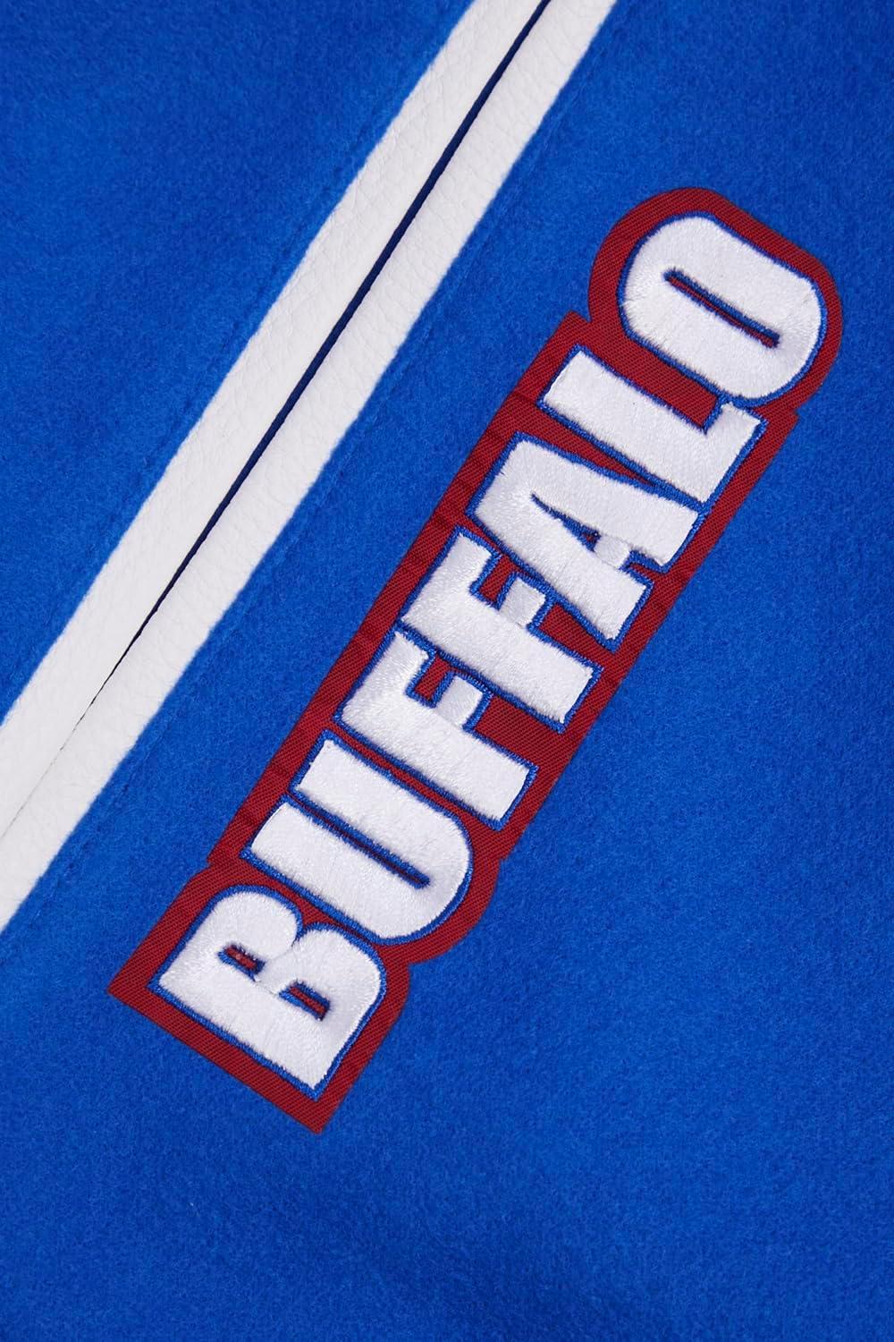 image:imagePro Standard Mens NFL Retro Classics Varsity JacketRoyal BlueRed