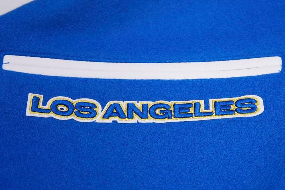 image:imagePro Standard Mens NFL Retro Classics Varsity JacketRoyal BlueWhite