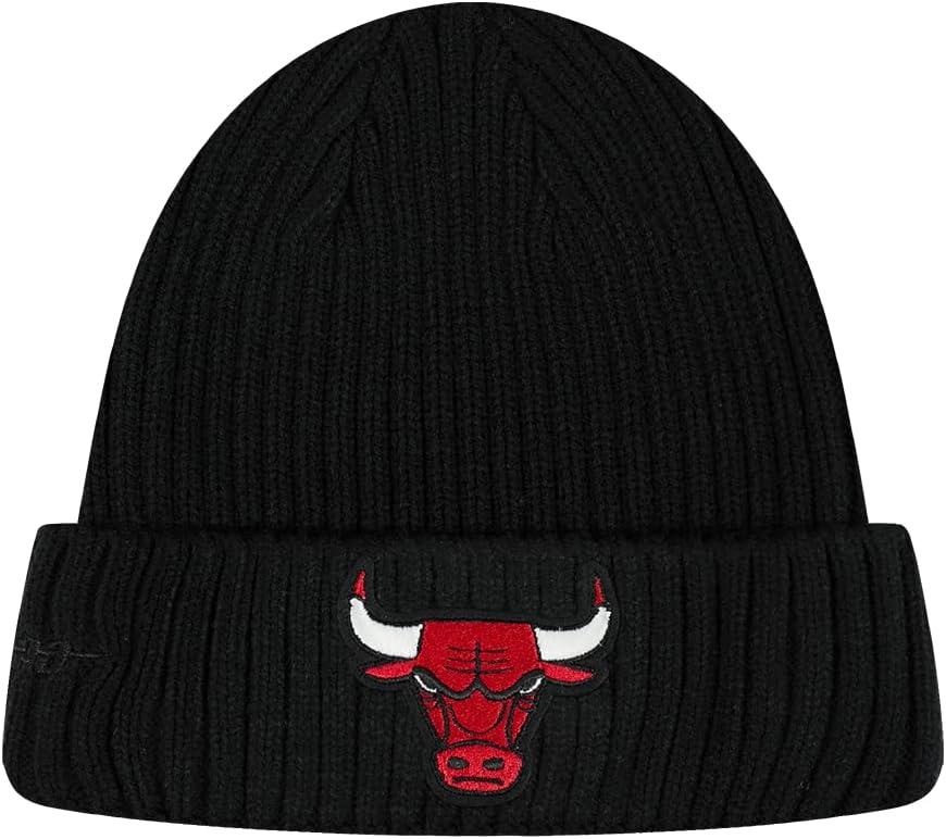 image:imagePro Standard NBA Chicago Bulls Modern Originals Heavyweight Knit Beanie Unlined Cuffed Black Os