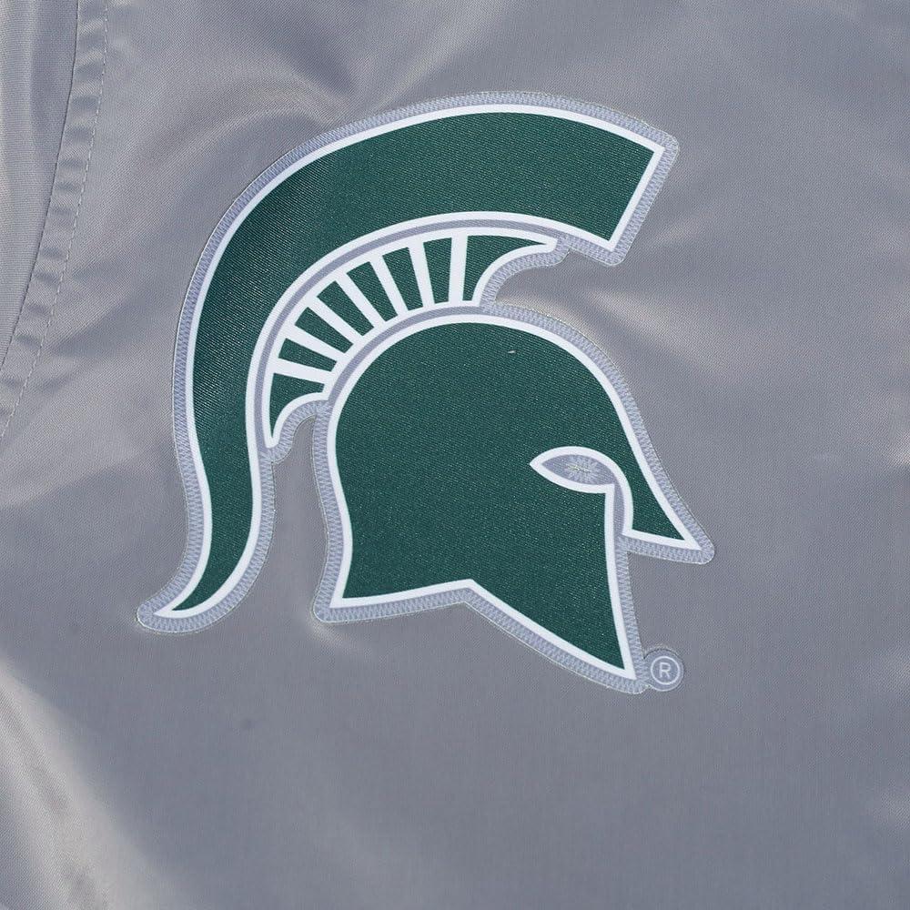 image:imagePro Standard NCAA mens Mens College Classic Chenille Satin JacketGray