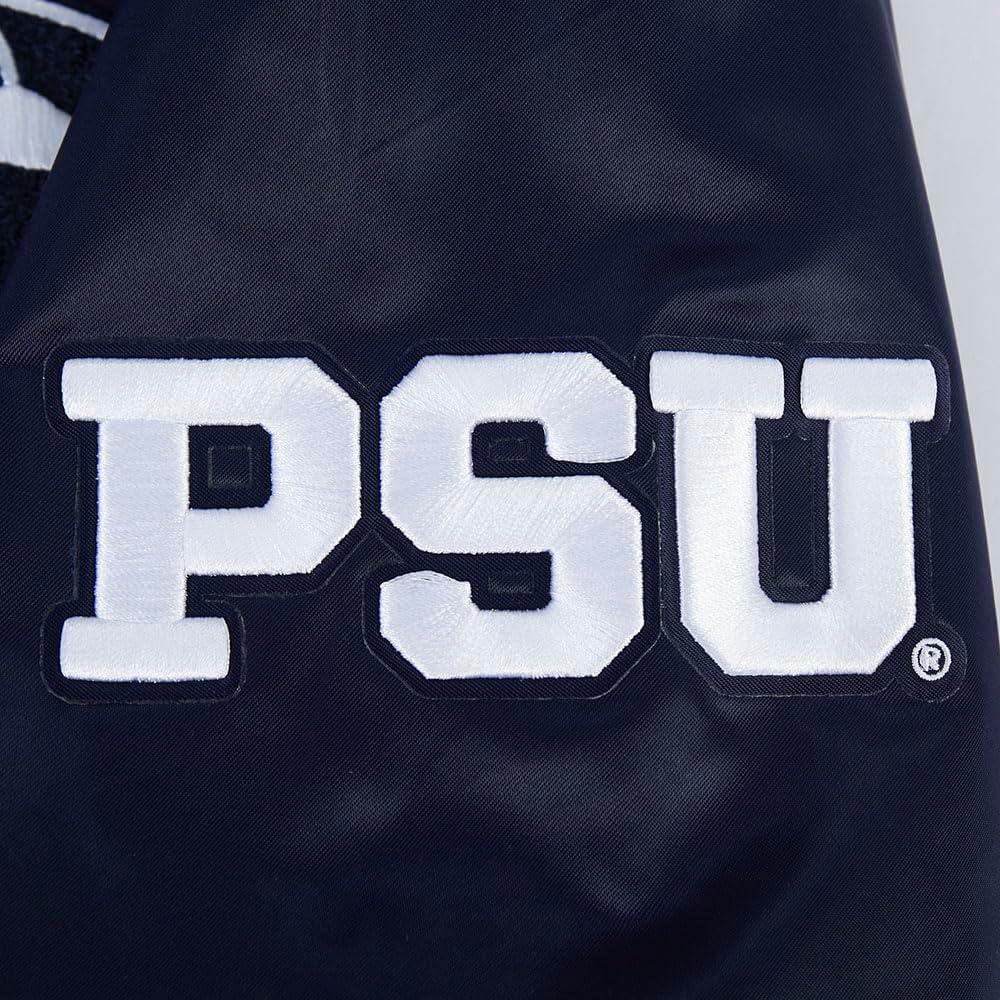 image:imagePro Standard NCAA mens Mens College Classic Chenille Satin JacketNavy