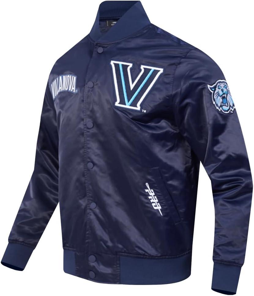 image:imagePro Standard NCAA mens Mens College Classic Chenille Satin JacketNavy