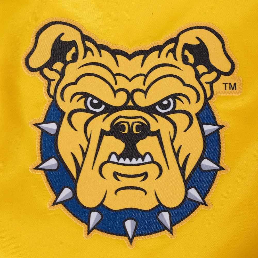 image:imagePro Standard NCAA mens Mens College Classic Chenille Satin JacketYellow
