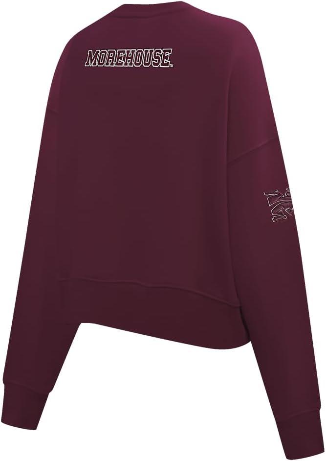image:imagePro Standard NCAA womens Womens College Classic Essentials Brushed Back French Terry Crewneck SweatshirtWine