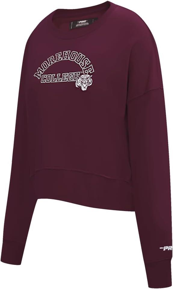 image:imagePro Standard NCAA womens Womens College Classic Essentials Brushed Back French Terry Crewneck SweatshirtWine