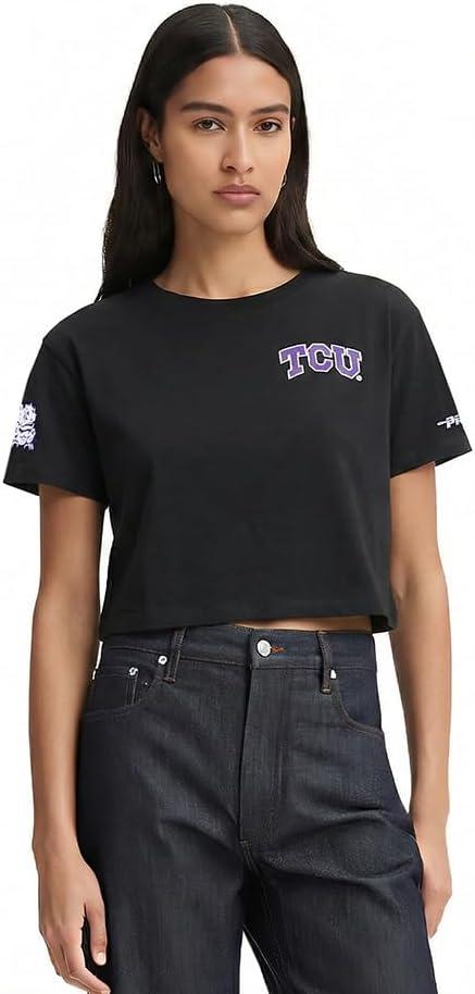 image:imagePro Standard Womens College Classic Chenille Short Sleeve Boxy TeeBlack
