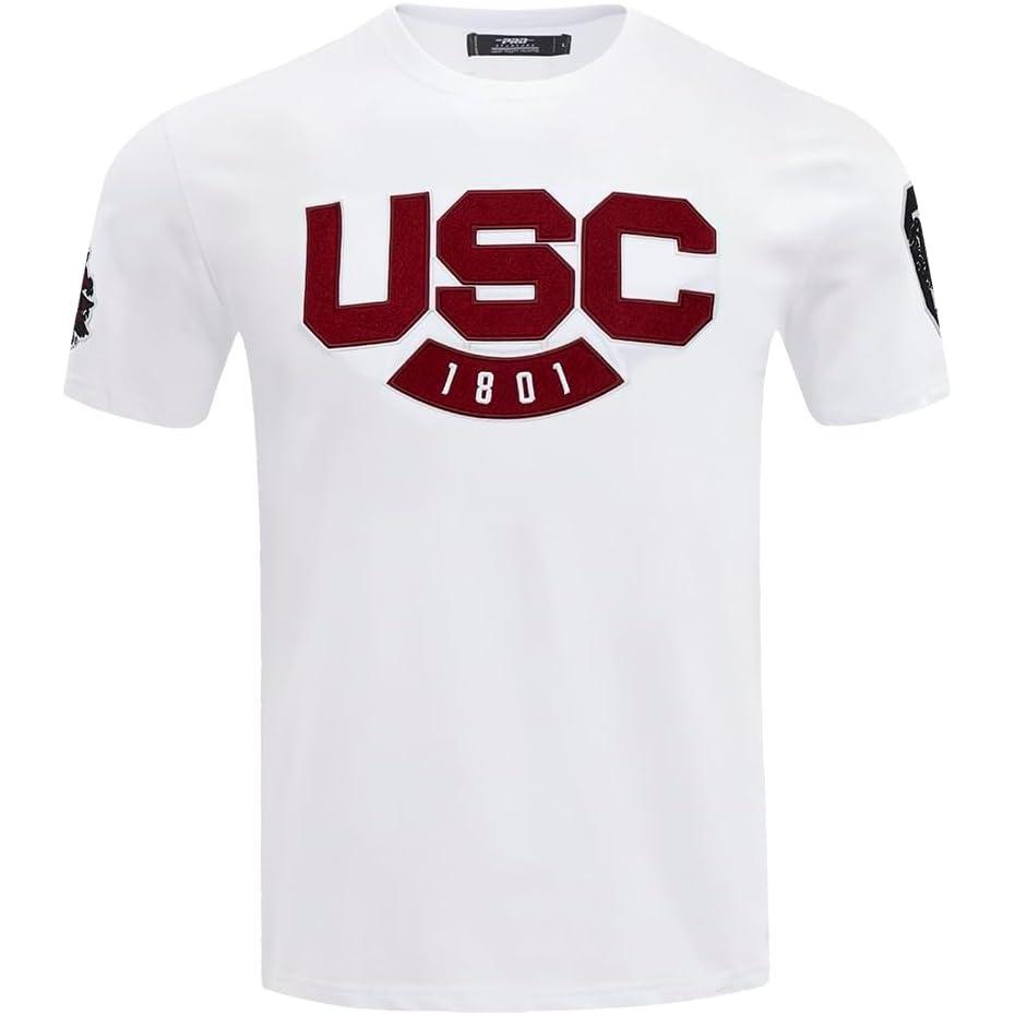 image:imageMens College University of South Carolina College Classic Chenille Short Sleeve Tee White L