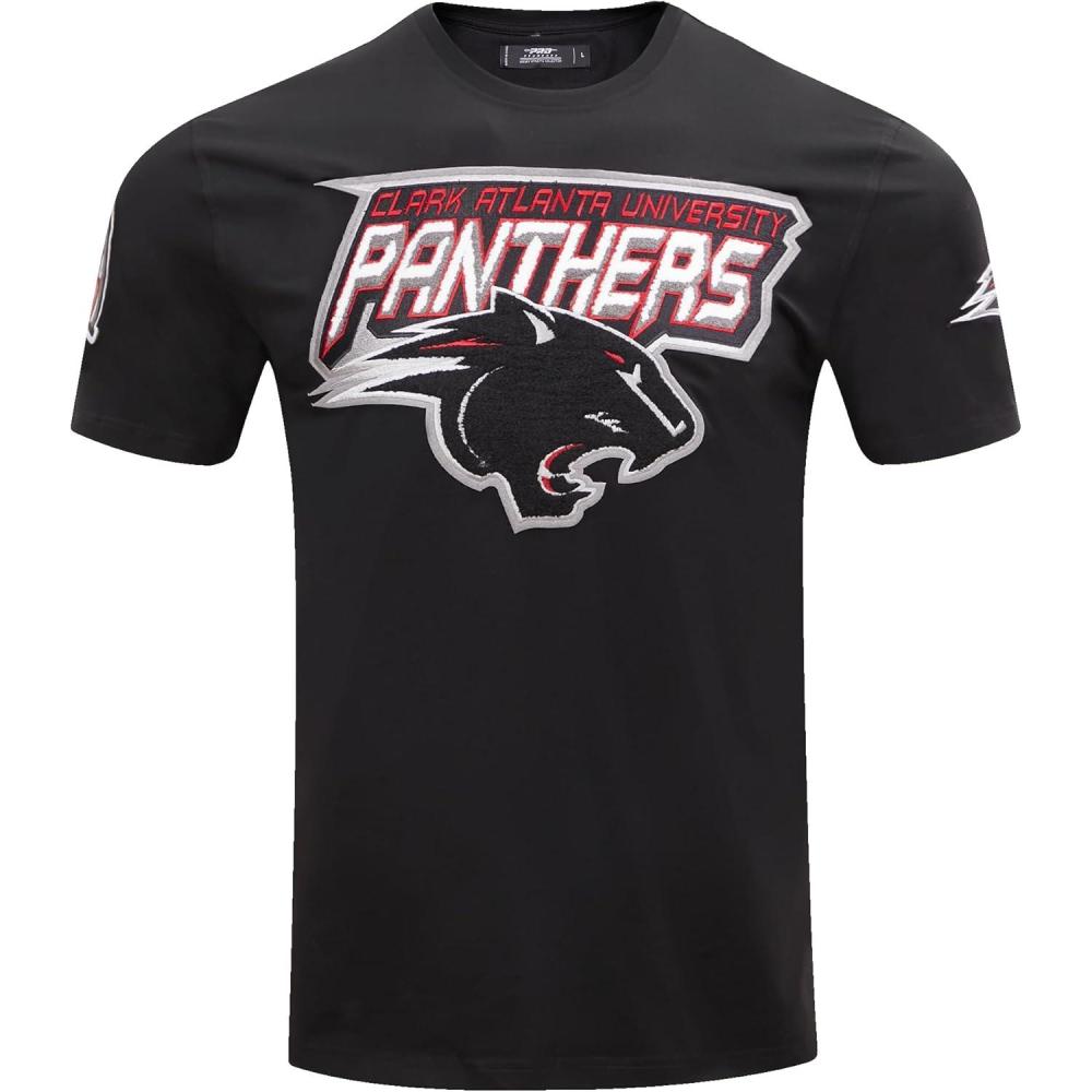 image:imagePro Standard Mens Clark Atlanta University Classic Chenille Short Sleeve Tee Black L