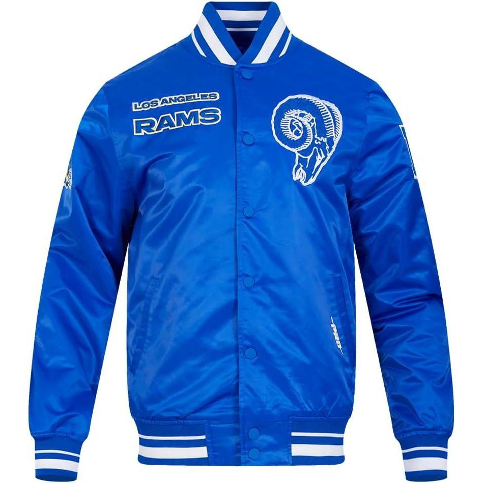 image:imagePro Standard Mens NFL Retro Classics Satin JacketRoyal Blue