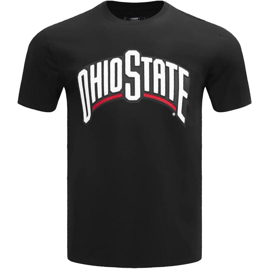 image:imagePro Standard Mens Ohio State University Classic Chenille Short Sleeve Tee Black 3XL