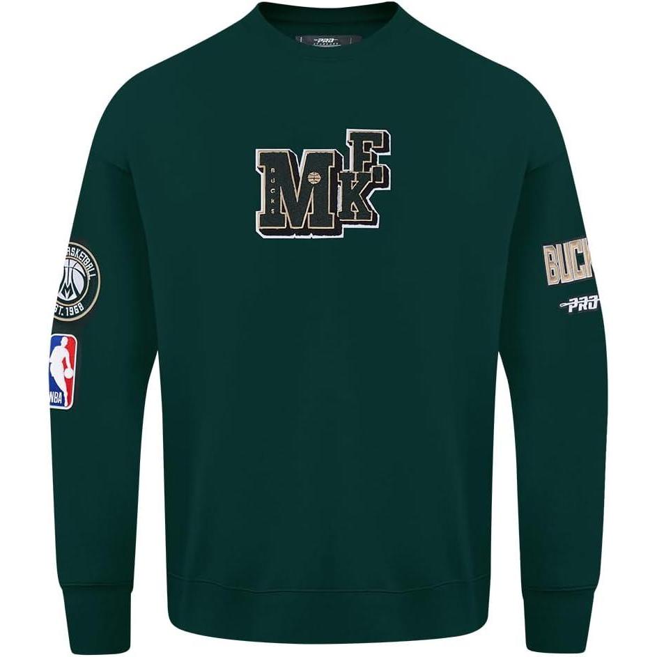 image:imagePro Standard NBA mens Mens Nba Best of Fleece Crewneck SweatshirtForest Green