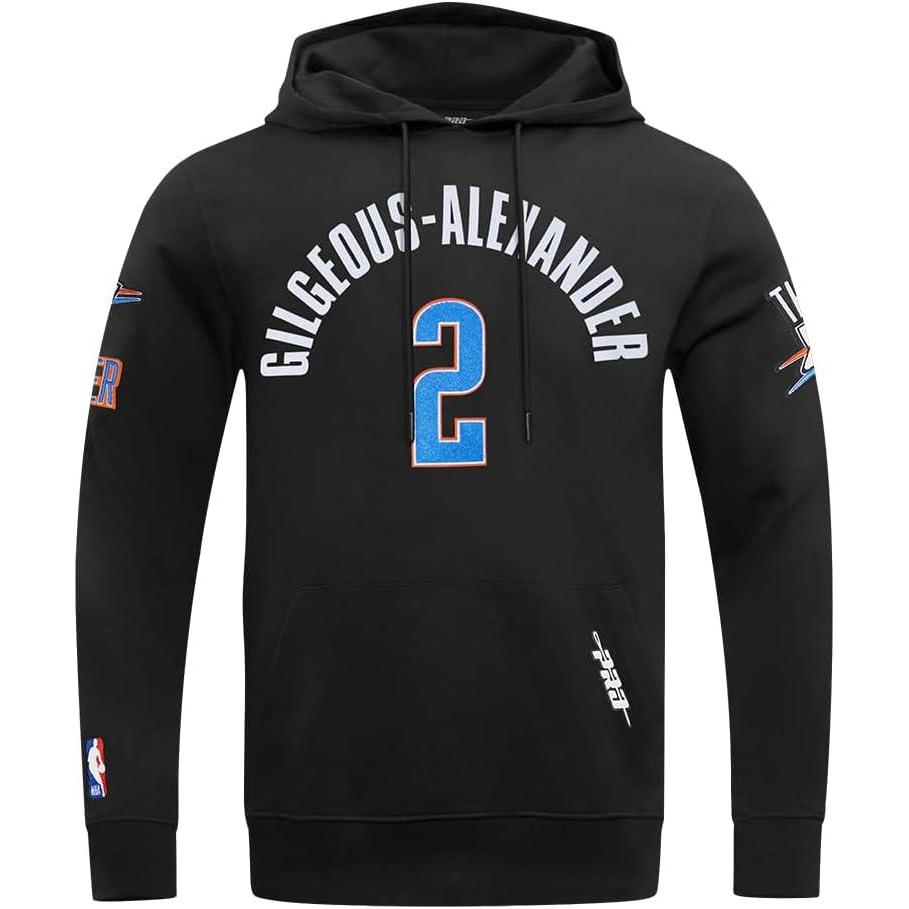 image:imagePro Standard NBA mens Mens Nba Oklahoma City Thunder Classic Player Cotton Double Knit Pull Over HoodieBlack