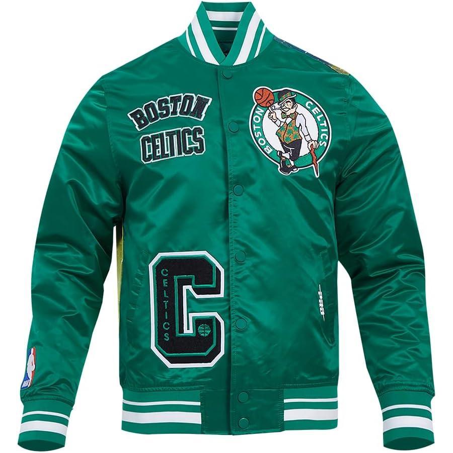 image:imagePro Standard NBA mens Mens Nba Sublimated Satin JacketKelly Green