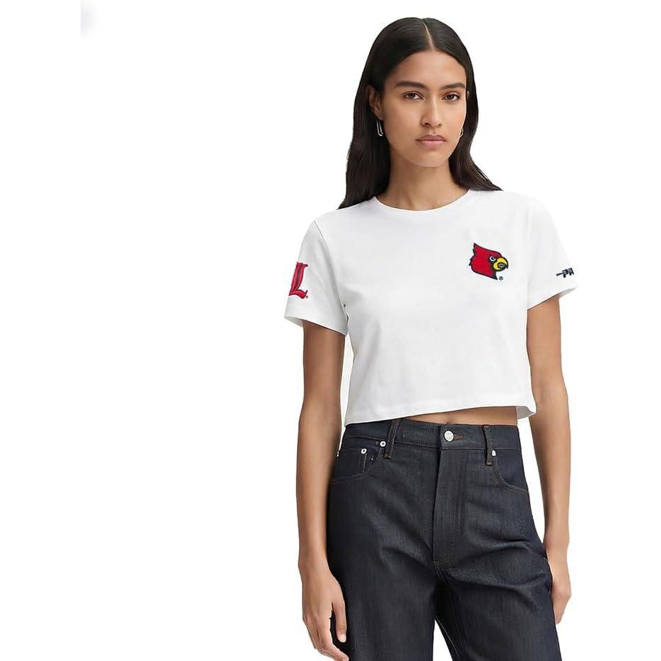 image:imagePro Standard Womens College Classic Chenille Short Sleeve Boxy TeeWhite