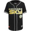 Big Boys WNBA Mesh Button Down Top(Black)