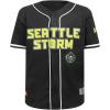 Big Boys WNBA Mesh Button Down Top(Black)