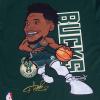 Mens NBA Milwaukee Bucks Remix Avatar Cotton Short Sleeve Tee(Forest Green)