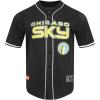 Mens WNBA Mesh Button Down Top(Black)