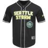Mens WNBA Mesh Button Down Top(Black)