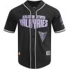 Mens WNBA Mesh Button Down Top(Black)