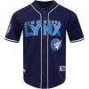 Mens WNBA Mesh Button Down Top(Midnight Navy)