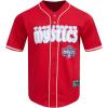 Mens WNBA Mesh Button Down Top(Red)