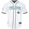 Mens WNBA Mesh Button Down Top(White/Black/White)