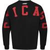 PRO STANDARD Mens NBA Wingspan Fleece Crewneck Sweatshirt(Washed Black)