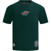 PRO STANDARD Mens NHL Wingspan Cotton Short Sleeve Tee(Forest Green)