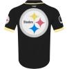 Pro Standard Mens NFL Mesh Button Down Top(Black/Yellow)