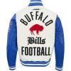 Pro Standard Mens NFL Modern Originals Varsity Jacket(Eggshell/Royal Blue)