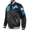 Pro Standard Mens NFL Retro Classics Satin Jacket(Black)