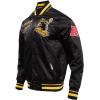 Pro Standard Mens NFL Retro Classics Satin Jacket(Black/Yellow)
