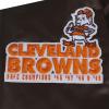Pro Standard Mens NFL Retro Classics Satin Jacket(Brown)