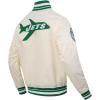 Pro Standard Mens NFL Retro Classics Satin Jacket(Eggshell/ Kelly Green)